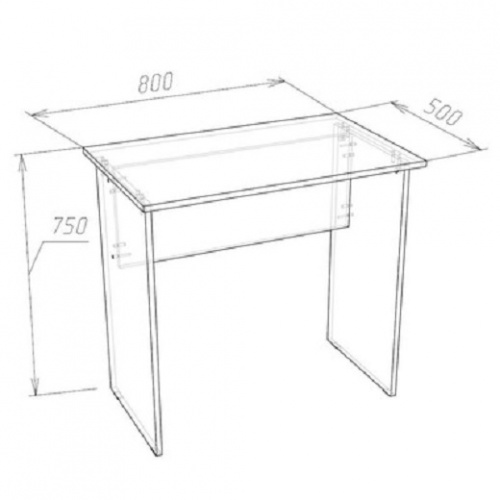 Стол компьютерный Уно-4 венге 