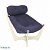 Кресло для отдыха Модель 11 Verona Denim blue сливочный