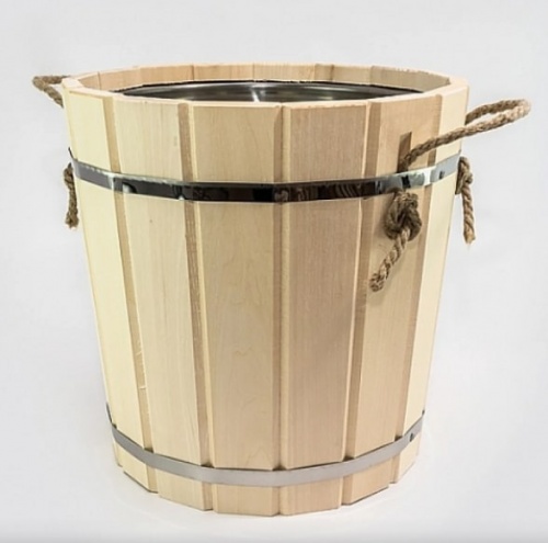 Запарник 12 л липа с нержавеющей вкладкой