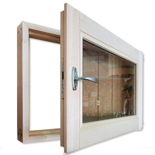 Форточка для бани Липа стеклопакет 50х60 см