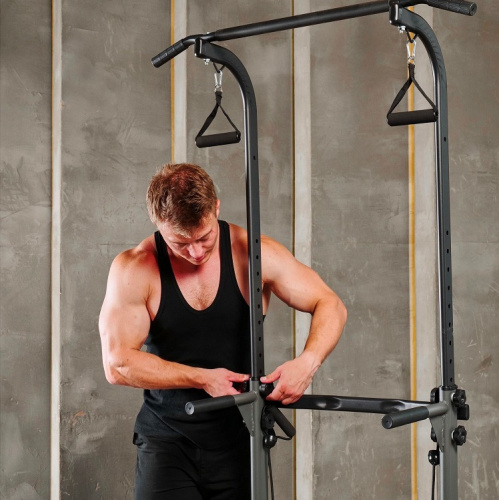 Турник-брусья DFC G007G серый