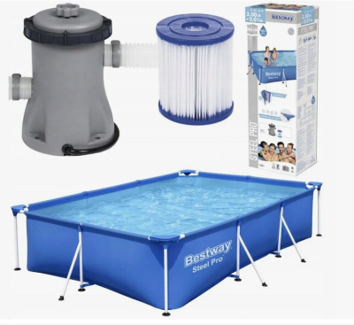 Бассейн каркасный Bestway 56411 Steel Pro 300x201x66 см