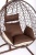 Подвесное кресло Скай 02 коричневый подушка зигзаг 