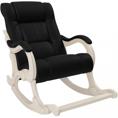 Кресло-качалка Модель 77 Лидер Vegas Lite Black сливочный
