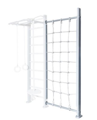 Детский спортивный комплекс Perfetto sport Verticale in legno con rete" grigio PS-133 стойка с сеткой