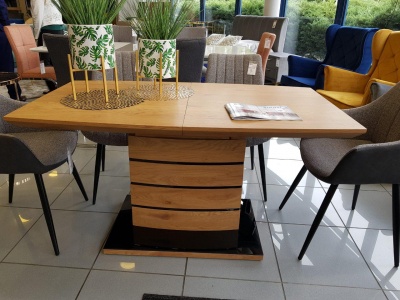 Стол обеденный SIGNAL LEONARDO 160 раскладной дуб 