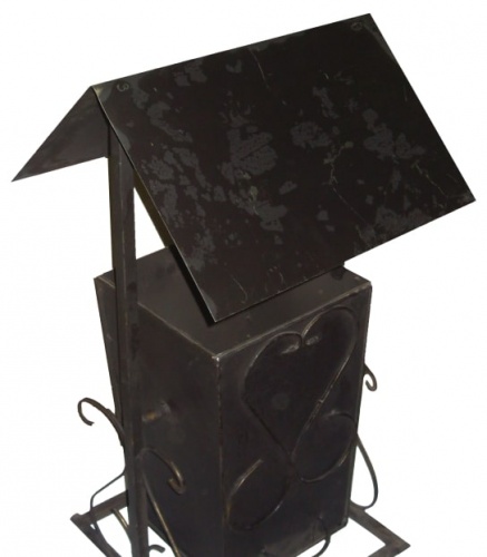 Урна уличная №5 с крышей