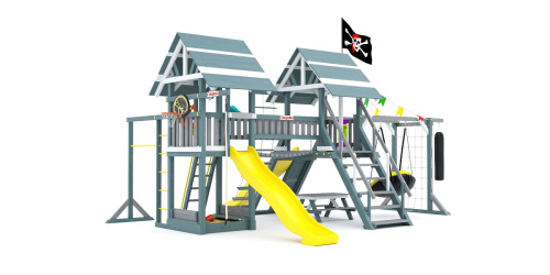 Детская спортивная площадка для дачи Савушка lux 9 COMFORT Индиго