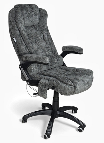 Вибромассажное кресло CALVIANO Veroni 56 серый плюш 