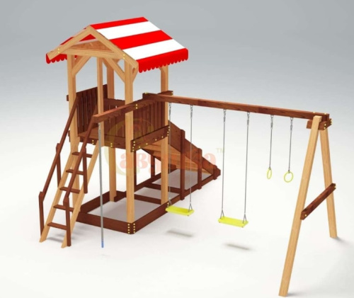 Детская спортивная площадка для дачи Савушка 4 Cезона 2