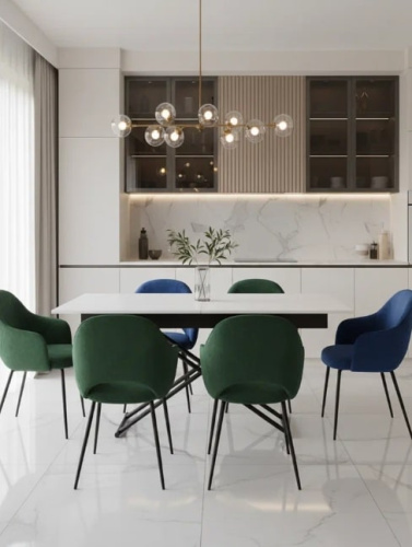 Стол трансформер Лерон белый черный 