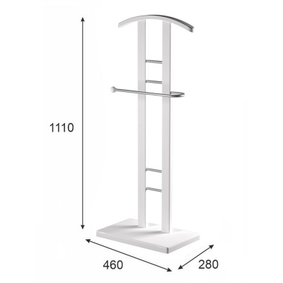 Вешалка костюмная Галант 321 белый 