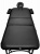 Складной 3-х секционный алюминиевый массажный стол BodyFit черный 60 см валик