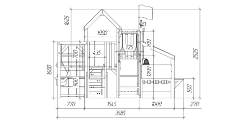 Детская площадка для дачи Савушка TooSun 14 салатовый