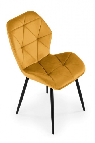 Стул HALMAR K453 горчичный черный 