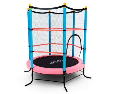Батут детский DFC SMRKIDS 55 с сеткой PINK