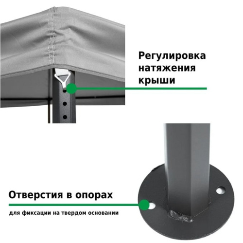 Тент садовый Green Glade 1081-2 2х2х2м полиэстер