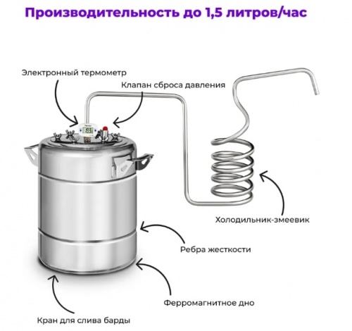 Дистиллятор Феникс Дачный Эконом 12л