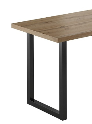 Стол обеденный SIGNAL UNIVERS дуб/черный 