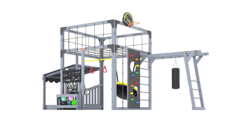 Детская площадка для дачи Савушка КУБ-4 Серый