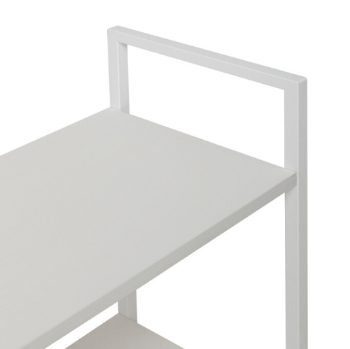 Стеллаж Leset Стилвуд 23 широкий 3 полки белый 