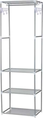 Вешалка напольная с полками для одежды 55х35x170см 