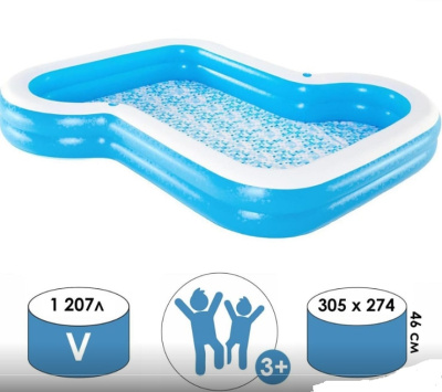 Надувной бассейн Bestway Sunsational Family 54321