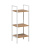 Стеллаж Leset Стилвуд 13 узкий 3 полки белый дуб крафт золотой Стеллаж Leset Стилвуд 13 узкий 3 полки белый дуб крафт золотой