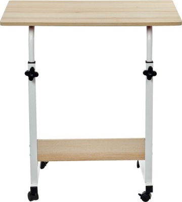 Стол многофункциональный на колесах 60x40 см РОЛЛ светлое дерево 
