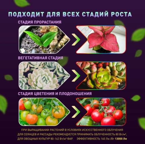 Светильник для растений ЭРА Fito-160W-LED-QB Quantum Board / Б0057283