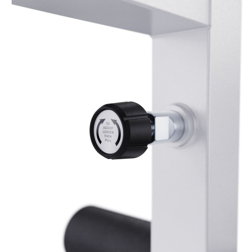 Скамья со стойками под штангу DFC GORILLA белая с партой для бицепса