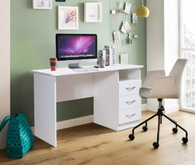 Стол АЛЬЯНС левое белый 