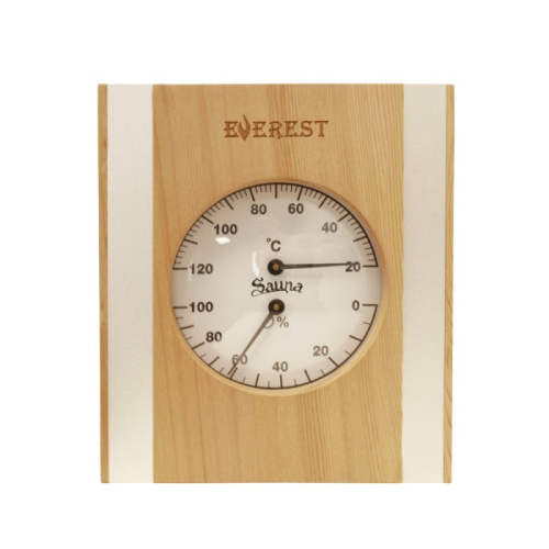 Термогигрометр EVEREST со вставками кедр (TG-12)