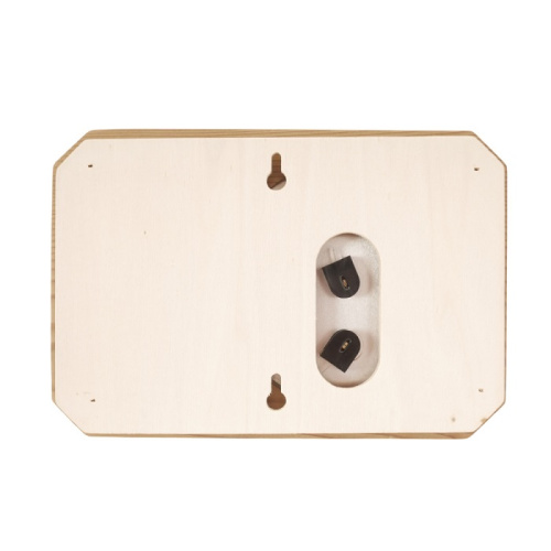 Термогигрометр мини EVEREST c часами кедр (TG-08 black)