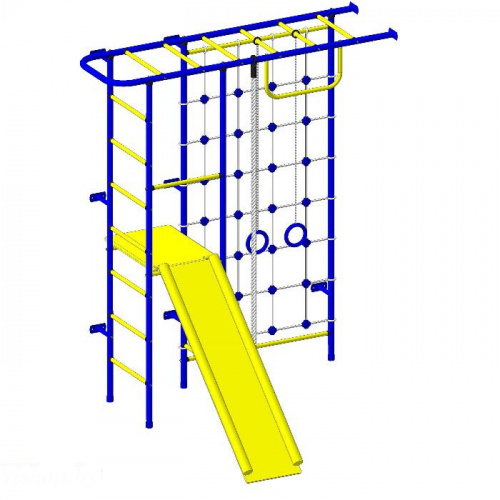 Детский спортивный комплекс Пионер-11C сине-желтый