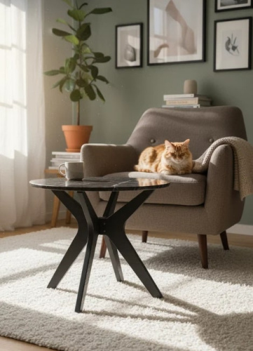 Стол журнальный Сабин 1 торос графит софт серый графит 