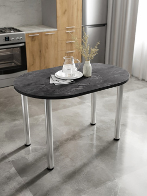 Стол обеденный СН-105.02 мрамор империал темный 