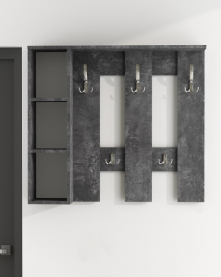 Вешалка настенная Артём-Мебель СН-100.43 бетон спаркс 