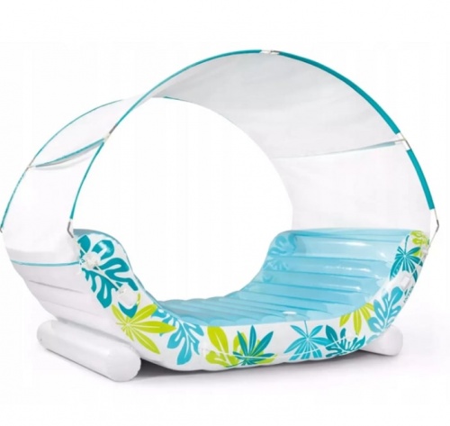 Надувной мега матрас с навесом Тропический лаундж Intex 56294EU