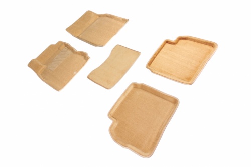 Коврики салона 3D ВОРС Nissan Note Бежевые