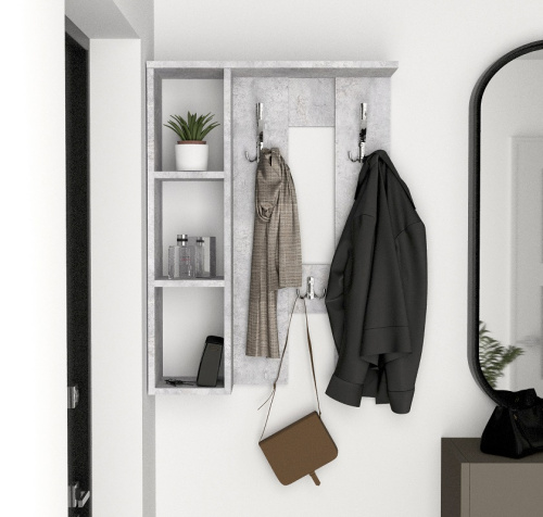 Вешалка настенная Артём-Мебель СН-100.44 бетон спаркс лайт 