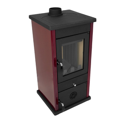 Печь-камин MBS THERMO VESTA PLUS DARK RED