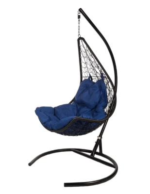Кресло подвесное BiGarden Wind Black подушка синяя 