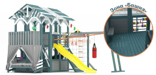 Детский игровой комплекс для дачи Савушка PlayHouse-4