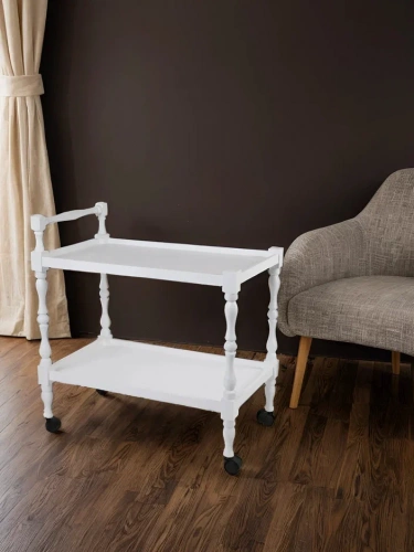 Стол сервировочный Бридж белый 