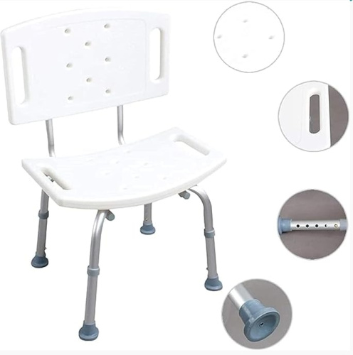 Стул для душа со спинкой Heiler ВА302/a 