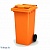 Мусорный контейнер 240 л (оранжевый)