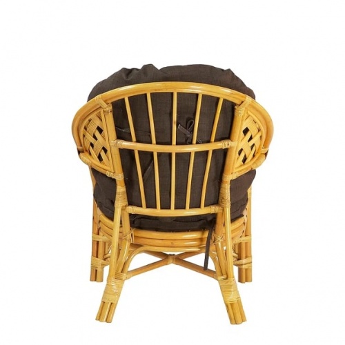 IND Комплект Черчиль кресло и овальный столик мед темная подушка 