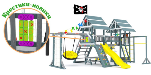 Детская спортивная площадка для дачи Савушка lux 9 COMFORT Индиго