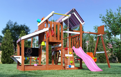 Детская площадка для дачи Савушка TooSun 9 розовый